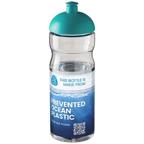 H2O Active® Eco Base 650 ml Sportflasche mit Stülpdeckel, transparent, aquablau bedrucken, Art.-Nr. 21009895 H2O Active® Eco Base 650 ml Sportflasche mit Stülpdeckel, transparent, aquablau bedrucken, Art.-Nr. 21009895