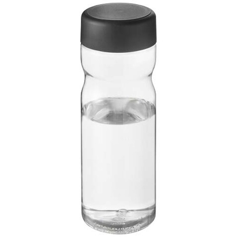 H2O Active® Eco Base 650 ml Sportflasche mit Drehdeckel, transparent, schwarz bedrucken, Art.-Nr. 21043591 H2O Active® Eco Base 650 ml Sportflasche mit Drehdeckel, transparent, schwarz bedrucken, Art.-Nr. 21043591
