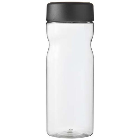 H2O Active® Eco Base 650 ml Sportflasche mit Drehdeckel, transparent, schwarz bedrucken, Art.-Nr. 21043591 H2O Active® Eco Base 650 ml Sportflasche mit Drehdeckel, transparent, schwarz bedrucken, Art.-Nr. 21043591