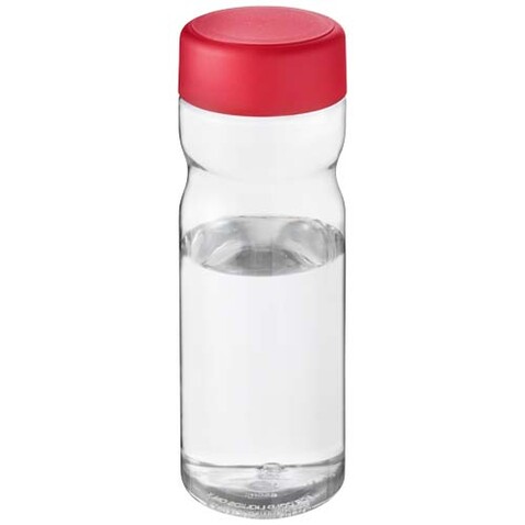 H2O Active® Eco Base 650 ml Sportflasche mit Drehdeckel, transparent, rot bedrucken, Art.-Nr. 21043594 H2O Active® Eco Base 650 ml Sportflasche mit Drehdeckel, transparent, rot bedrucken, Art.-Nr. 21043594