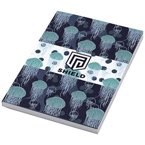 Novella Austen A5 Softcover Notizbuch – 100 Blatt, dunkelblau bedrucken, Art.-Nr. 21298554