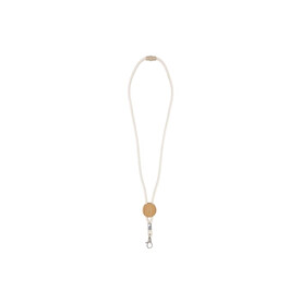 Baumwollkordel Lanyard - Natur bedrucken, Art.-Nr. LT95310-N0094