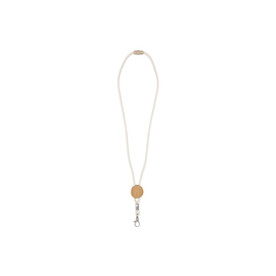 Baumwollkordel Lanyard - Natur bedrucken, Art.-Nr. LT95310-N0094