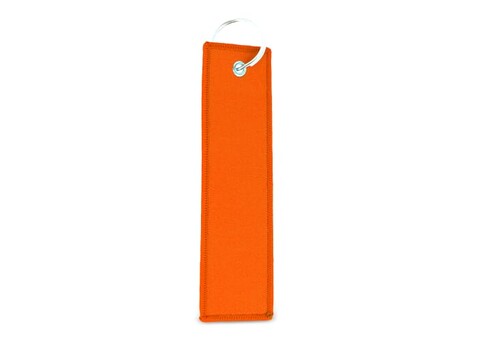 Kofferanhänger mit Schlüsselring - Orange bedrucken, Art.-Nr. LT99645-N0026