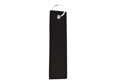 Kofferanhänger mit Schlüsselring - Schwarz bedrucken, Art.-Nr. LT99645-N0002
