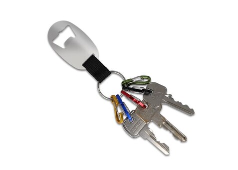 Flaschenöffner Schlüsselanhänger - Silber bedrucken, Art.-Nr. LT99706-N0005 Flaschenöffner Schlüsselanhänger - Silber bedrucken, Art.-Nr. LT99706-N0005