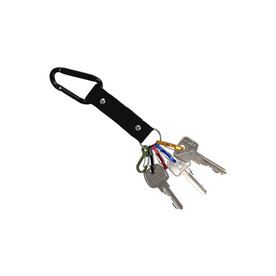 Karibiner Schlüsselanhänger - Schwarz bedrucken, Art.-Nr. LT99707-N0002