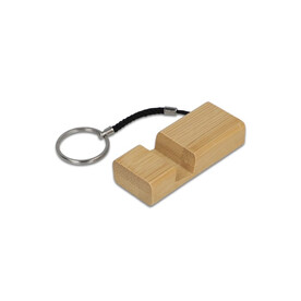 Bambus Smartphonehalter Schlüsselanhänger - Natur bedrucken, Art.-Nr. LT99719-N0094