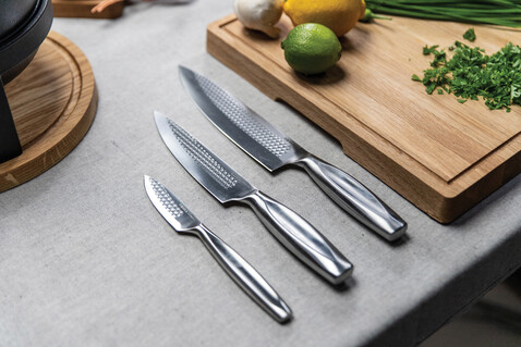 BOSKA Küchenmesser Monaco+, 3er-Set Stahl bedrucken, Art.-Nr. RB307132