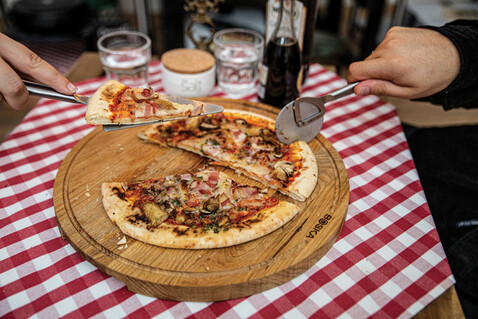 BOSKA Pizza-Set Copenhagen Stahl bedrucken, Art.-Nr. RB320550