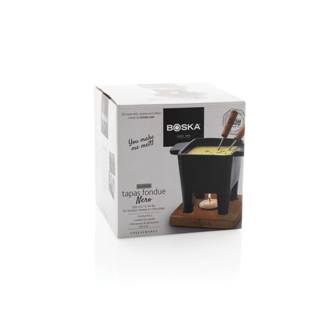 BOSKA Tapas Fondue Nero, 300 ml schwarz, braun bedrucken, Art.-Nr. RB853530