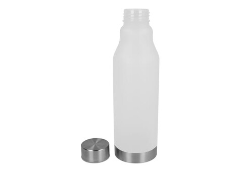 R-PET Flasche gefrostet 600ml - Gefrostet Weiss bedrucken, Art.-Nr. LT98824-N5401