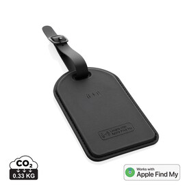 Globefind RCS rPolyester Anhänger mit weltweiter Ortung schwarz bedrucken, Art.-Nr. P301.5501