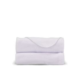 fleece blanket 190 gsm 120x150 cm - Weiss bedrucken, Art.-Nr. LT90101-N0001