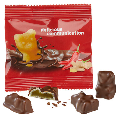 Schoko-Fruchtgummi-Bären bedrucken, Art.-Nr. 110714525