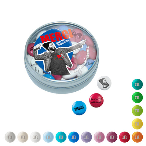 Personalisierte M&amp;M&#039;S® Klarsichtbox bedrucken, Art.-Nr. 110734051