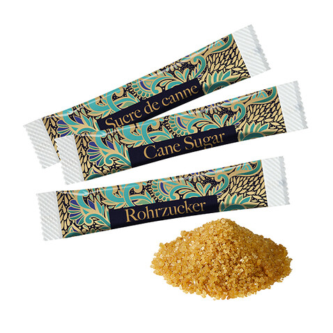 Brauner Zucker Papierstäbchen bedrucken, Art.-Nr. 110757010