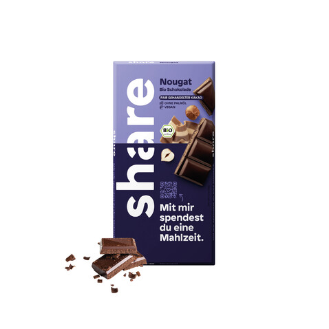 SHARE BIO SCHOKOLADE bedrucken, Art.-Nr. 91090