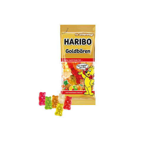 HARIBO GOLDBÄREN IM WERBESCHUBER, 75 G bedrucken, Art.-Nr. 91640