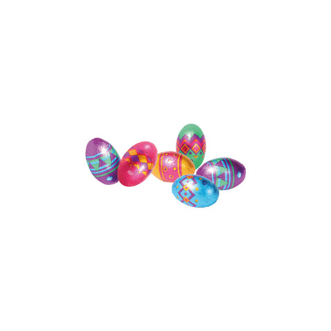 SCHOKO-EIER 6ER MIT KLETT SCHOKOLADE bedrucken, Art.-Nr. 94679