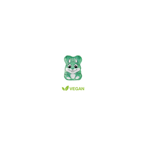 WERBE KLAPPKARTE OSTERHASE VEGAN bedrucken, Art.-Nr. 94684