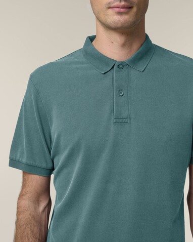 Coaster Vintage - Das Vintage-Mid-Light-Polo unisex - G. Dyed Hydro - 3XL bedrucken, Art.-Nr. STPU252C1023X
