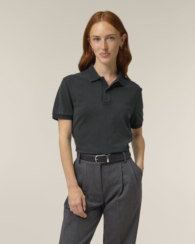 Coaster Vintage - Das Garment-Dyed Unisex-Polo - G. Dyed Black Rock - XS bedrucken, Art.-Nr. STPU252C140XS Coaster Vintage - Das Garment-Dyed Unisex-Polo - G. Dyed Black Rock - XS bedrucken, Art.-Nr. STPU252C140XS