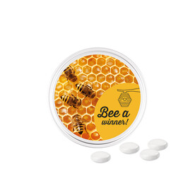 Midi Dose, weiß, Mentos Kaudragee Mint bedrucken, Art.-Nr. 1017.00011