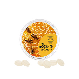 Midi Dose, weiß Mini Bonbons Japanische Minze bedrucken, Art.-Nr. 1017.00031