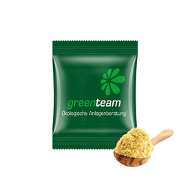 Minitüte, 10 g, kompostierbare Folie weiß, Maistro Meine klare Suppe bedrucken, Art.-Nr. 1021.00247