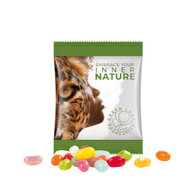 Minitüte, 10 g, Folie weiß, Jelly Beans bedrucken, Art.-Nr. 1021.00320