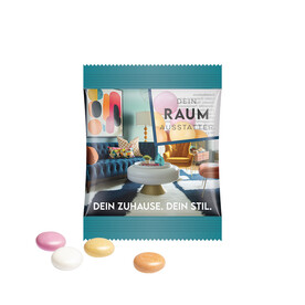 Minitüte, 8 g, Folie transparent, Mentos Kaudragee Fruit bedrucken, Art.-Nr. 1021.00365