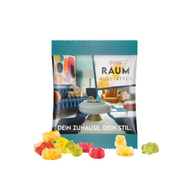 Minitüte,10 g, Folie transparent, Trolli Premium Bärchen, bedrucken, Art.-Nr. 1021.00389