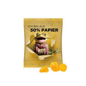 Minitüte, 15 g, Papierfolie weiß, Trolli Vitamin Fruchtgummi bedrucken, Art.-Nr. 1022.00142