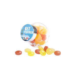 Bonbonglas Mini, Doming, Mini Bonbons Fruchtmix bedrucken, Art.-Nr. 1035.00030