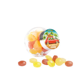 Bonbonglas Mini, Papier-Etikett, Mini Mini Bonbons Fruchtmix bedrucken, Art.-Nr. 1035.00032