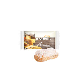 Stollenkonfekt mit Edelmarzipan, Folie weiß bedrucken, Art.-Nr. 1105.00001