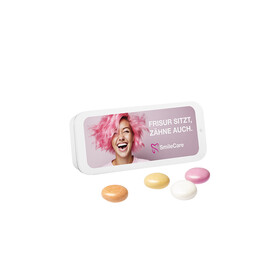 Schiebedeckeldose, weiß, Mentos Kaudragee Fruit bedrucken, Art.-Nr. 1116.00012  