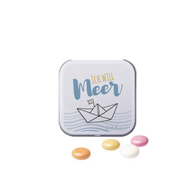 Dose Quadratisch, Mentos Kaudragee Fruit bedrucken, Art.-Nr. 1117.00009