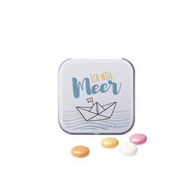 Dose Quadratisch, Mentos Kaudragee Fruit bedrucken, Art.-Nr. 1117.00009