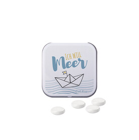 Dose Quadratisch, Mentos Kaudragee Mint bedrucken, Art.-Nr. 1117.00010