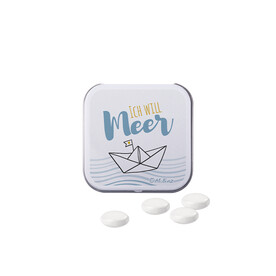 Dose Quadratisch, Mentos Kaudragee Mint bedrucken, Art.-Nr. 1117.00010