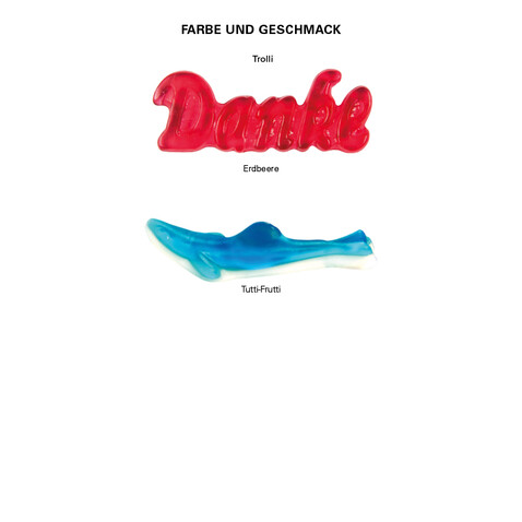 Trolli Fruchtgummi &quot;Danke&quot;, Folie kompostierbar transparent bedrucken, Art.-Nr. 1127.00002