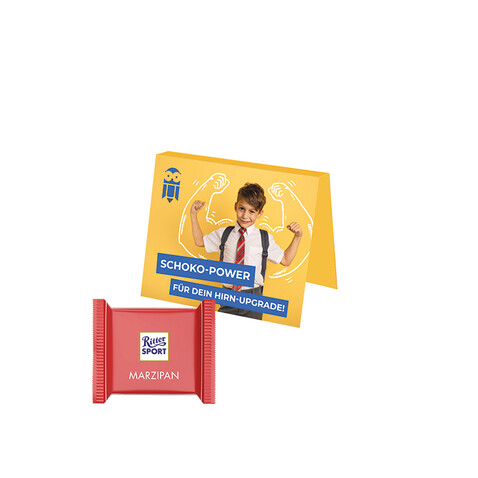 Werbekarte Midi, Ritter SPORT mini Marzipan bedrucken, Art.-Nr. 1144.00032