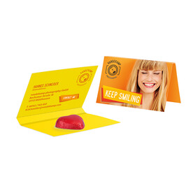 Werbekarte Visitenkartenformat, Storz Schokoherz bedrucken, Art.-Nr. 1145.00018