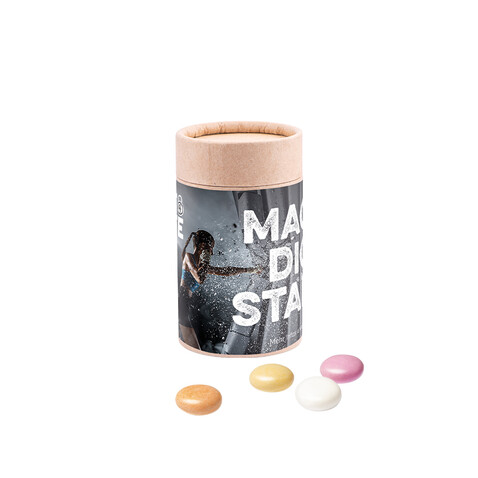 Papierdose Eco Midi mit Mentos Kaudragee Fruit bedrucken, Art.-Nr. 1179.00001