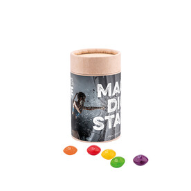 Papierdose Eco Midi mit Skittles Kaubonbon bedrucken, Art.-Nr. 1179.00036