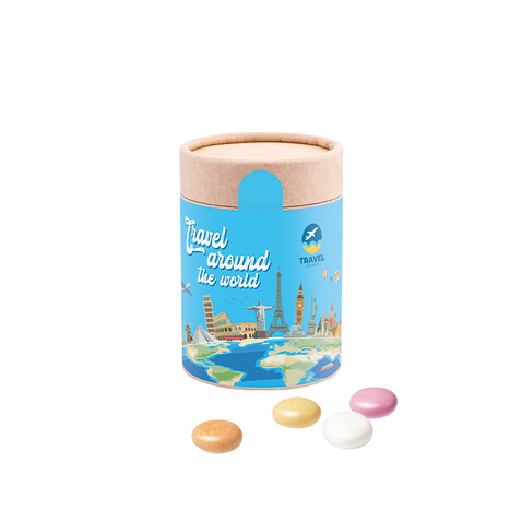 Papierdose Eco Maxi, Mentos Kaudragee Fruit bedrucken, Art.-Nr. 1180.00016