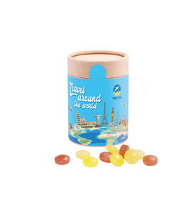 Papierdose Eco Maxi, Mini Bonbons Fruchtmix bedrucken, Art.-Nr. 1180.00032