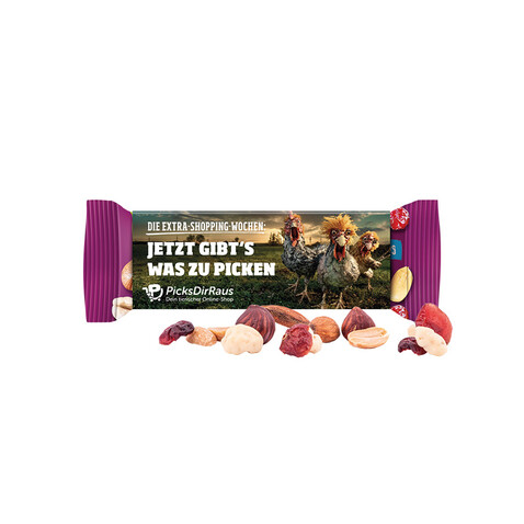 Lorenz Nuss &amp; Frucht mit Joghurt Pops im Werbeschuber bedrucken, Art.-Nr. 1247.00005